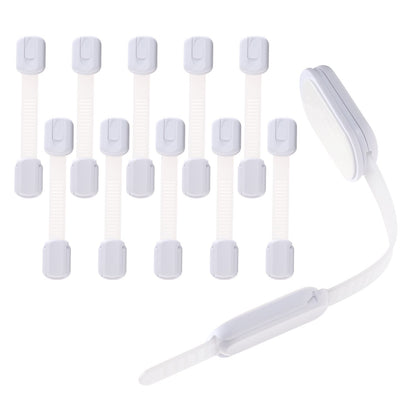 10 Pack Cabinet Locks Baby Proofing Cabinets. Child Proof Cabinet Locks-Safest,Quickest and Easiest Adhesive Cabinet Latches,No Drilling ,Multi-Purpose for Drawers,Ovens,Toilet Seats