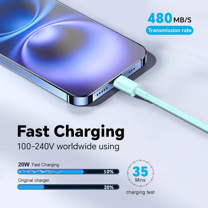 Charger for iPhone 16 15 Charger Fast Charging 6Ft,2 Pack 20W USB C Wall Charger Block and Type C to C Cable Compatible with iPhone 16/16 Pro/16 Pro Max/iPhone 15,iPad Pro,Air 5/4,iPad 10,Green