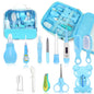 Baby Grooming Kit,13 in 1 Safety Newborn Nursery Care Set with Hair Brush Comb Nail Clipper Nasal Aspirator,Baby Essentials Kit for Newborn Girls Boys-Pink Baby Healthcare and Grooming Kit