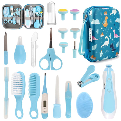 Baby Healthcare and Grooming Kit,20 in 1 Baby Grooming Kit with Baby Nail Trimmer Electric,Baby Hair Brush,Newborn Baby Essentials Must Haves Kit for Infant Boys Girls,Baby Shower