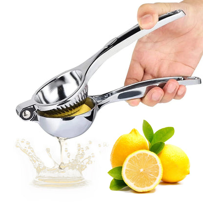 Lemon Squeezer Stainless Steel Citrus Press - Large Heavy Duty Fruit Squeezer for Drinks - Rust-proof Non-Slip Manual Hand Juicer Is Ideal for Juicing Lemons,Limes,Small Oranges