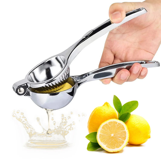 Lemon Squeezer Stainless Steel Citrus Press - Large Heavy Duty Fruit Squeezer for Drinks - Rust-proof Non-Slip Manual Hand Juicer Is Ideal for Juicing Lemons,Limes,Small Oranges