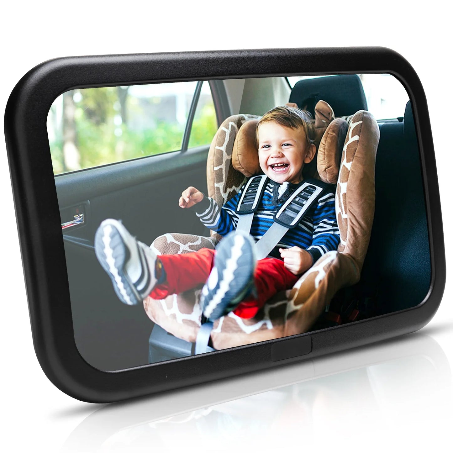 Baby Car Mirror for Baby,Seat Safely Monitor Infant Child in Rear Facing Seat, Wide View Shatterproof Adjustable Acrylic 360° for Backseat, Crash Tested and Certified for Safety