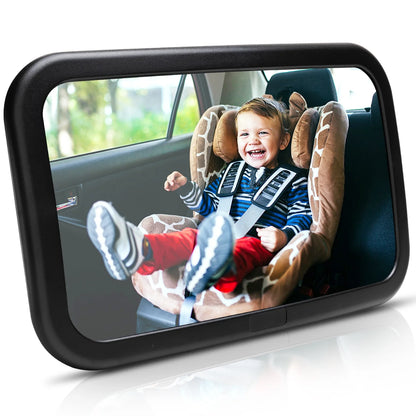 Baby Car Mirror for Baby,Seat Safely Monitor Infant Child in Rear Facing Seat, Wide View Shatterproof Adjustable Acrylic 360° for Backseat, Crash Tested and Certified for Safety