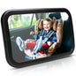 Baby Car Mirror for Baby,Seat Safely Monitor Infant Child in Rear Facing Seat, Wide View Shatterproof Adjustable Acrylic 360° for Backseat, Crash Tested and Certified for Safety