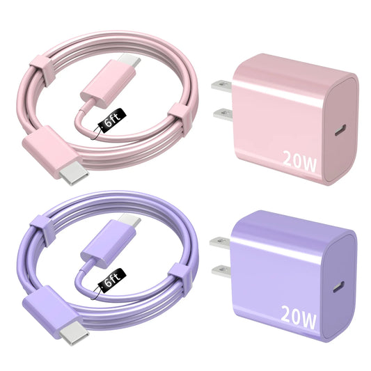 Charger iPhone 15 Charger Fast Charging iPhone 15 Pro Max Charger 6FT 2-Pack iPad Pro Charger for iPhone 15/iPhone 15 Pro/iPhone 15 Pro Max,iPad Pro,iPad Mini/Air4/Samsung/Android Phones