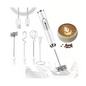 Milk Frother Handheld Rechargeable with Stand, Frother Wand Drink Mixer Electric Whisk for Coffee, Detachable With 3 Stainless Whisks, Hand Mixer for Lattes, Cappuccino, Matcha, Egg, White