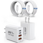 Compatible with iPhone 16 15 Charger,2Pack 10FT USB C to C Woven Cable Cord 40W USB C iPhone Charger 4 Port PD&AC Charger Block Fast Charging for iPhone 16/16 Pro/16 Pro Max/16 Plus/15/iPad