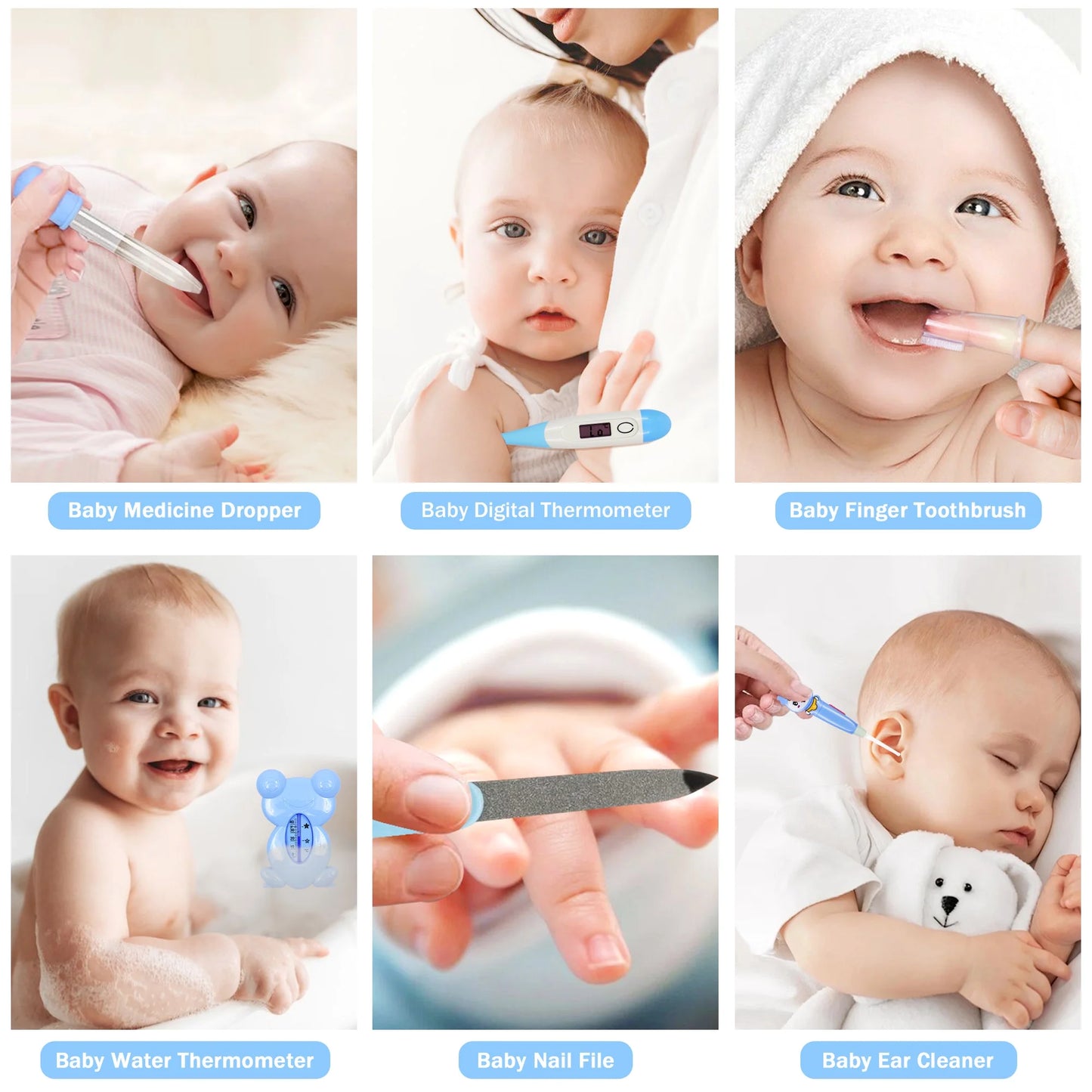 Baby Grooming Kit,13 in 1 Safety Newborn Nursery Care Set with Hair Brush Comb Nail Clipper Nasal Aspirator,Baby Essentials Kit for Newborn Girls Boys-Pink Baby Healthcare and Grooming Kit