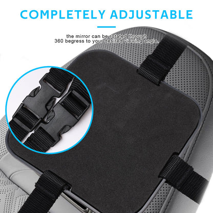 Baby Car Mirror for Baby,Seat Safely Monitor Infant Child in Rear Facing Seat, Wide View Shatterproof Adjustable Acrylic 360° for Backseat, Crash Tested and Certified for Safety