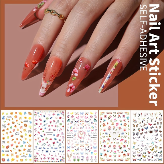 73PCS Nail Art Brushes Set,Nail Art Tools Kit,Nail Supplies with Nail Art Pens,Nail Dotting Tool,Nail Rhinestones,Nail Foil,Dust Brush,Butterfly Nail Art Sequins,Nail Stickers for Nail Art
