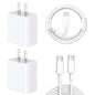 USB C Charger Fast Charging for iPhone 16 15 - 2Pack 20W PD USB C Wall Charger with 6FT Fast Charging Cable Compatible iPad Air 5th/4th, iPad Pro 12.9/11 inch, iPad 10th, iPhone 16 Pro Max/Plus
